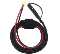 SAE Connector, CTRICALVER SAE to O Ring Terminal Harness, 2 Pin Quick Disconnect Plug, with Approx. 1.5m 16AWG Battery Extension Cable and Dust Cap