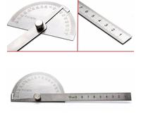 SAE Protractor 0-180 Rotary Angle Finder Stainless Stainless Steel SAE Protractor Suitable for Home Clear and Accurate Reading Easy to Use *0-180 Arbitrary Rotation