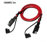 SAE to SAE 14AWG Extension Cable with Quick Disconnect for Reliable Power Transmission in For Solar and Automotive Applications (1m)