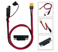 SAE to XT60 Adapter Cable 12AWG Solar Extension Lead 1M Flexible Silicone Wire for Solar Panel Connection and Portable Power Station Solar Generator Hookup