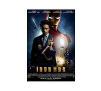saedba Iron Man - Filmposter Canvas Poster Wall Art Decor Print Picture Paintings for Living Room Bedroom Decoration 12x18inch(30x45cm)