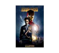 saedba Iron Man Movie Poster Canvas Poster Bedroom Decor Landscape Office Room Decor Gift 12x18inch(30x45cm)