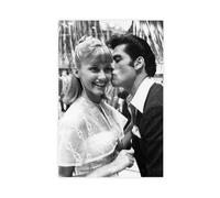 saedba Sandy And Danny, Love, Grease Canvas Poster Wall Art Decor Print Picture Paintings for Living Room Bedroom Decoration 08x12inch(20x30cm)