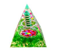 Saefheled Handmade Orgonite Crystal Pyramid Malachite Positive Reiki Energy Healing Orgone Wealth Lucky Meditation Toolr