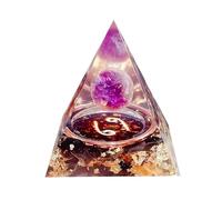 Saefheled Orgonite Crystal Pyramid,Twelve Constellations Cancer Amethyst Obsidian attracts Wealth, Success and Happiness for Meditation and Healing