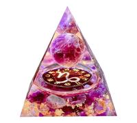 Saefheled Orgonite Crystal Pyramid,Twelve Constellations Capricorn Amethyst attracts Wealth, Success and Happiness for Meditation and Healing