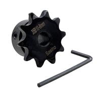 Saelno #35 Roller Chain Sprocket Type B 8mm bore 10 Tooth, Hardened Antirust 1045 Steel Drive Sprockets 35B10-8mm