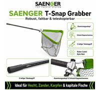 SAENGER T-Snap Grabber 2-piece set Rubberized landing net 240cm - 300cm