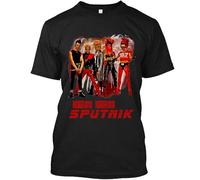 SAEODN NWT Sigue Sigue Sputnik British Wave Retro Vintage T-Shirt S-3XL Black BlackBlackS