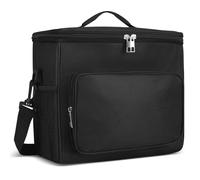 saerryor 10L Waterproof Insulated Picnic Lunch Bag with Adjustable Shoulder Strap,Large Leakproof Soft Cool Tote Bags for Men Women Adult Thermal Reusable Lunch Box for Work Camping,Outdoor,BBQ,Party