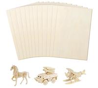saerryor 12 Pcs Plywood, 300x 200x 2mm Plywood Sheets, Craft Wood Board, Unfinished Blank Plywood Sheet, Plywood Sheets for DIY Crafts Projects, Woodcraft Model, Painting and Engraving