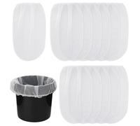 Saerryor 12pcs Paint Strainer Bags, 5 Gallon Sieves with Elastic Top Opening, White Fine Mesh Bucket Filtering Bags for Hydroponics, Painting, Gardening