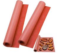 saerryor 2 Roll Butcher Paper for Smoking Meat, 40 cm x 10 m Greaseproof Kraft Paper Multifunctional Smoking Peach Papers for Summer BBQ Grill, Smoker, Fish Meat, Grill