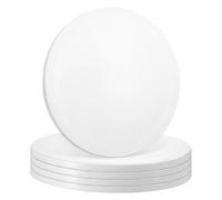 saerryor 5 Pack 12 Inch 12mm Thick Round Cake Drum Board White | Strong Round Sturdy Cake Base Holder Plate, Heavy Duty Baking Supplies with Maximum Strength & Versatility