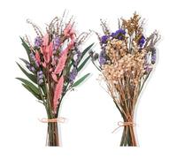 saerryor 59 Pcs Natural Dried Flowers, 7 Kinds of Dried Flowers Set, Decorative Dried Flowers for DIY Dried Flower Bouquet, Vase Decoration