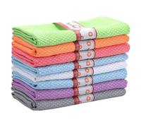saerryor 8 Pack Microfiber Cleaning Cloths,Fish Scale,30 x 40cm