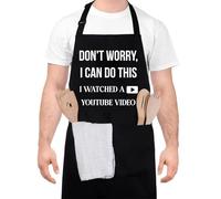 saerryor Funny BBQ Aprons for Men with Pockets