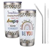 saerryor Inspirational Gifts for Women,Birthday Gifts,Mum Gifts for Her,Thank You Gifts for Teacher,Wife,Friends,Sister,Colleagues,20oz Insulated Coffee Cup Mug Tumbler with Straw Lid