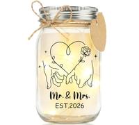 saerryor Mr and Mrs Wedding Gifts for Couples Newlyweds,Night Bottle Lights