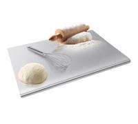 saerryor Stainless Steel Chopping Board, Baking Board, Cutting Boards, Cutting Boards for Kitchen with Counter Lip, Heavy Duty Cutting Board for Meat Vegetables Baking Pastry (60 cm L x 40 cm W)