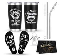 saerryor Unique Birthday Gifts for Men, Personalised Presents for Men Birthday Christmas Fathers Day Valentines,Mechanic Mens Gift, 20oz Stainless Steel Travel Tumbler Gifts Set