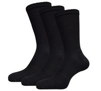 Sätf Premium Work Socks for Men & Women, 4 to 12 Pairs, Anti-Sweat, Outdoor & Work Socks, Anti-Hole, High Quality Soft Cotton for Durability, Black 6X, 43-46