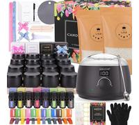 SAEUYVB Candle Making Kit,Easy to Make Candle Soy Wax Kit,Including Soy Wax, Wicks,Melting Pot with Heat-Resistant Handle,Making Kit with Wax Melter hot Plate
