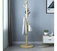 SAeWare Industrial Coat Rack, Modern Vertical Coat Hanger Round Floor Rack for The Daily Clothing Storage Needs Can Hang A Lot of Clothes Nordic Style Coat Rack,Yellow
