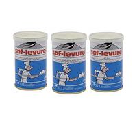 Saf Active Dry Yeast 3 Pack (3X125g Tins) - Lesaffre - Yeast for Bread, Pizza Dough and Pastries - Long Shelf Life Bulk Supply for Home Baking