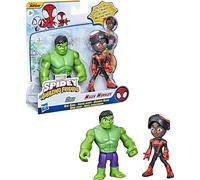 SPIDEY AND HIS AMAZING FRIENDS Hasbro SAF Hero Reveal Miles And Hulk, F22455X1