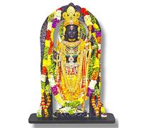SAF Ram Lalla MDF Cutout of Ram Lalla Statue in Ayodhya Mandir (2D), Idol Home Decor, Divine Gifts, Big Size Ram Lalla Statue 8 inch x 5 inch Ram-color-8x5