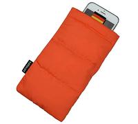 SAFACUS Thermal Mobile Phone Case - Universal Down Pouch Sock for iPhone 11 Pro, X, 8, 7 Plus, 6, Samsung Galaxy (Orange)