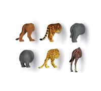 Safari Animal Butt Magnets (Pack of 6)