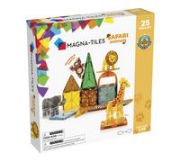 Safari Animals 25-Piece Set - 3D magnetic building tiles Age 3+,