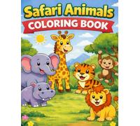 Safari Animals Colouring Book For kids