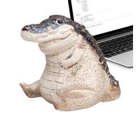 Safari Animals Figures | Simulation Crocodile Figurines | Desktop Ornament Statue, Resin Animal Figurines For Patio, Balcony Or Garden Decor