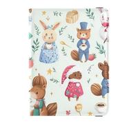 Safari Animals Forestry Music Party Leather Passport Holder Covers Case Passport Case Travel Documents Wallet Passport Cover with RFID Blocking Lightweight
