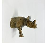 Safari Antique Brass Animal Iron Metal Drawer Knobs (Knob, Rhinoceros)