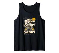 Safari Binoculars Wildlife Adventure Humor Tank Top
