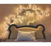 Safari Drives Dimmable 2.4m 144 LED Branch String Lights. Willow Tree Vine Twig Fairy Lights with UK Plug, Dimmer and On/Off Switch, Warm White. for Wall Indoor Living Room Home Christmas Décor
