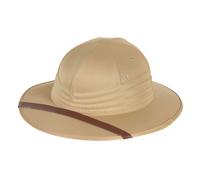 SAFARI HELMET - EXPLORER HAT PITH HELMET JUNGLE ADVENTURER COSTUME ACCESSORY