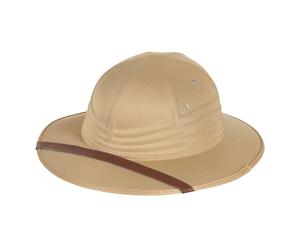 SAFARI HELMET - EXPLORER HAT PITH HELMET JUNGLE ADVENTURER COSTUME ACCESSORY