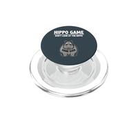 Safari Joke Humor Hippopotamus Game Don’t Look at the Hippo PopSockets PopGrip for MagSafe