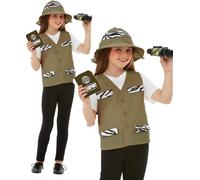 Safari Jungle Explorer Kids Costume Zoo Keeper Book Week Day Fancy Dress Outfit