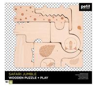 Safari Jungle Wooden Puzzle + Play - Brand New And Sealed