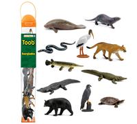 Safari Ltd. Everglades TOOB - 11 Mini Figurines: Manatee Alligator Turtle & More - Educational Toy Set for Boys Girls & Kids Ages 3+
