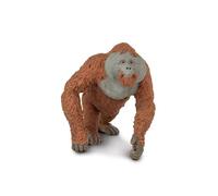 Safari Ltd. Male Orangutan Figurine - Lifelike 4.25" Hand-Painted Wildlife Figure - Educational Toy for Boys, Girls & Kids Ages 3+