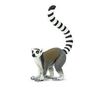 Safari Ltd. Ring-Tailed Lemur Figurine - Lifelike 4"""" Hand-Painted Wildlife Jungle Figure - Educational Toy for Boys Girls & Kids Ages 3+