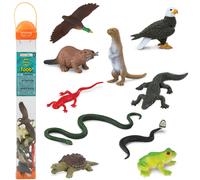 Safari Ltd. River Ecosystem TOOB - Figurines of Bald Eagle Beaver Alligator & More - Fun Educational Play Toy for Boys Girls & Kids Ages 3+