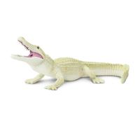 Safari Ltd. White Alligator Figurine - Realistic 6"" Hand-Painted Wild